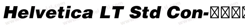 Helvetica LT Std Con字体转换